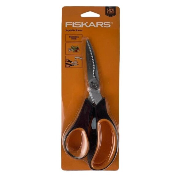 Fiskars Herb & Veggie Shears Soft Grip Stainless Steel Kitchen Garden Scissors - Picture 2 of 6